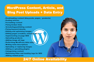 be your wordpress virtual assistant for publishing and updating posts
