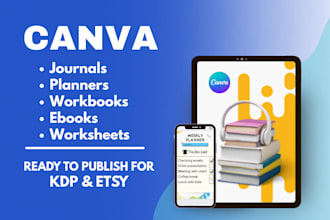 create workbooks ebooks worksheets template planners journals on canva