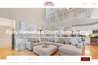 design hotel booking website short term rental website vacation rental website