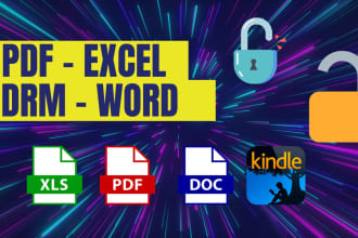convert and remove restrictions in word, excel, and csv