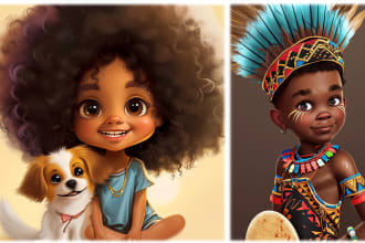 illustrate children story book illustration KDP childrens book or kids colouring
