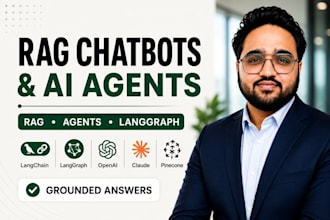 build rag chatbot, custom ai agent and multi agent system on your data