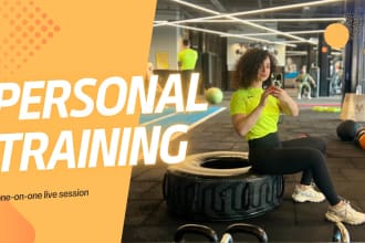 be your personal trainer for live sessions
