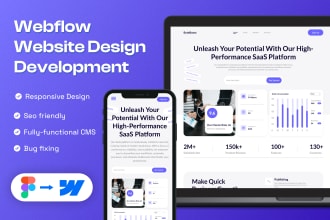 build responsive webflow website or convert figma to webflow