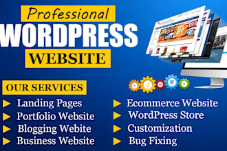 build wordpress website design and development using elementor