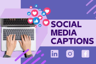 write your instagram captions and social media copy