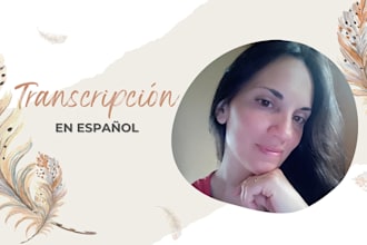 transcriptions of videos or audios in spanish