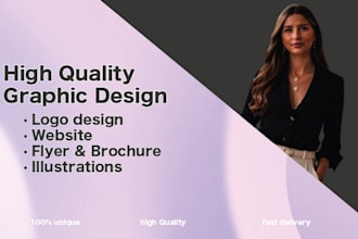 do high quality graphic designs for your business
