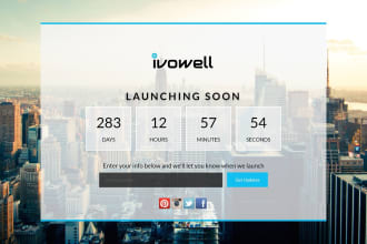 create a beautiful coming soon page in under 24 hrs