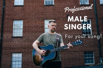 give a professional male singer performance