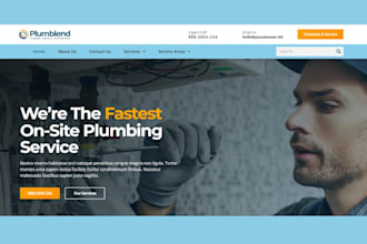 design professional websites for plumbers cleaners movers and electricians