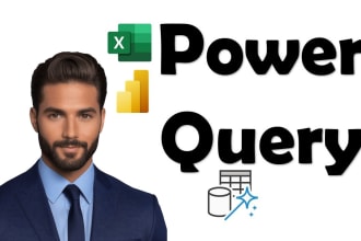 do excel data transformation and mashup with power query and pivot