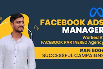 be your facebook ads campaign manager and lead generation