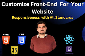 customize your web front end , will do front end development