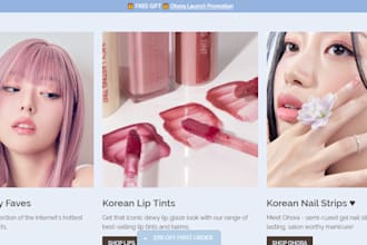 design cosmetic shopify store salon blush mascara makeup microneedling website