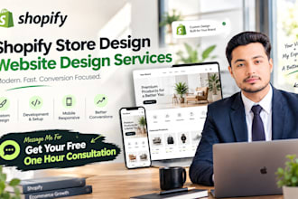 build branded  shopify website or ecommerce store