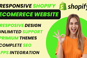 build branded  shopify website or dropshipping store