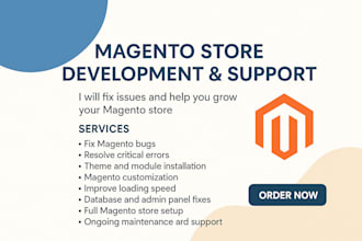 build, fix, and speed up your magento website