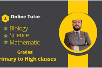 be your expert online biology tutor