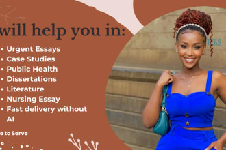 do essays in nursing, US history, literature, public health and case studies