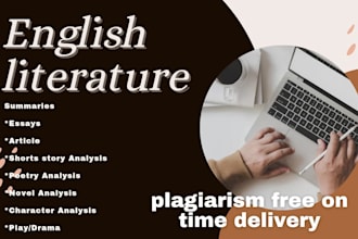 help you in critical literary analysis of english literature