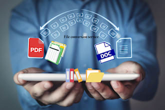 convert PDF to excel, scan documents to excel, word file conversion