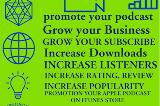 promote podcasts, increase your listener on itunes store