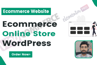 design wordpress ecommerce website, woocommerce website or online store