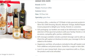 write amazon listing for food product