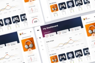 design dashboard saas CRM UI UX of web or mobile app