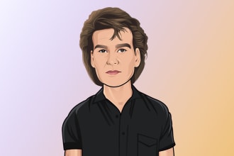 draw cartoon caricature headshot avatar from photo