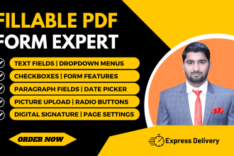craft bespoke fillable PDF forms with professional design