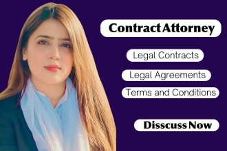 draft legal contracts, agreements, nda, terms and conditions