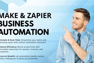 setup zapier or make integration automation