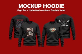mockup your hoodie design clothing brand