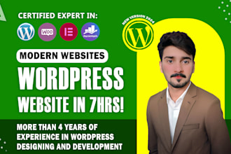 design a wordpress website using elementor pro, astra pro, divi, avada