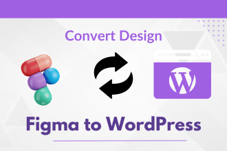 convert the design into figma to wordpress elementor pro