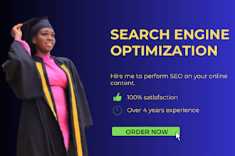 perform SEO for your online content