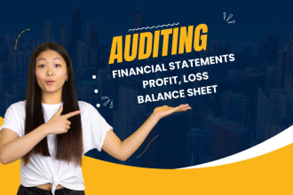 audit financial statements, profit and loss, and balance sheet