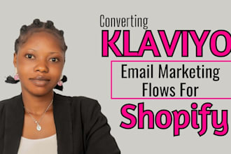 setup shopify klaviyo email marketing flows, klaviyo manager and email campaign