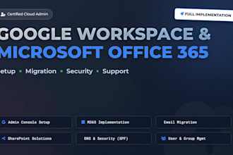 setup google workspace, gsuit,  office365