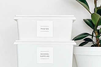 share 20 custom organization labels for storage bins