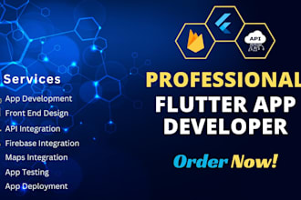 be your expert flutter app developer and build cross platform apps with firebase