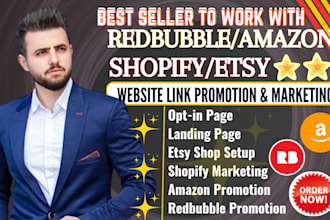 bosterize redbubble  and etsy promotion stan store, shopify pod promotion payhip
