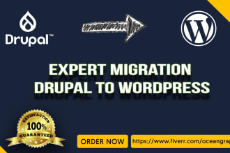 migrate drupal 8 website to wordpress