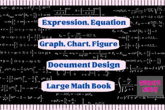 type mathematical document, math equation, expression, diagram in ms word