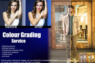 do professional photo colour grading and photo editing