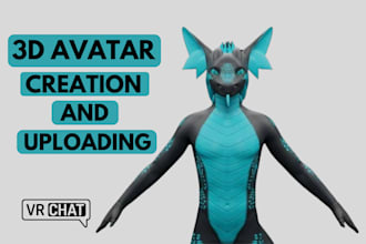 create upload vrchat avatar furry avatar 3d model vtuber nsfw 3d character model
