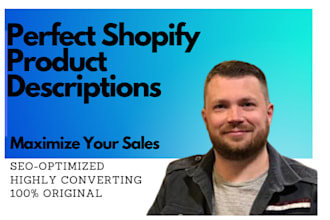 write you perfect SEO shopify product descriptions