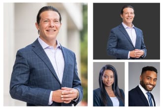 headshot editing with professional photo editing
